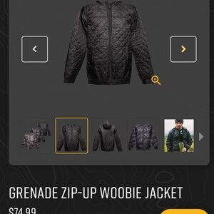 Black Rife Coffee Company- Grenade Zip -up Woobie Jacket